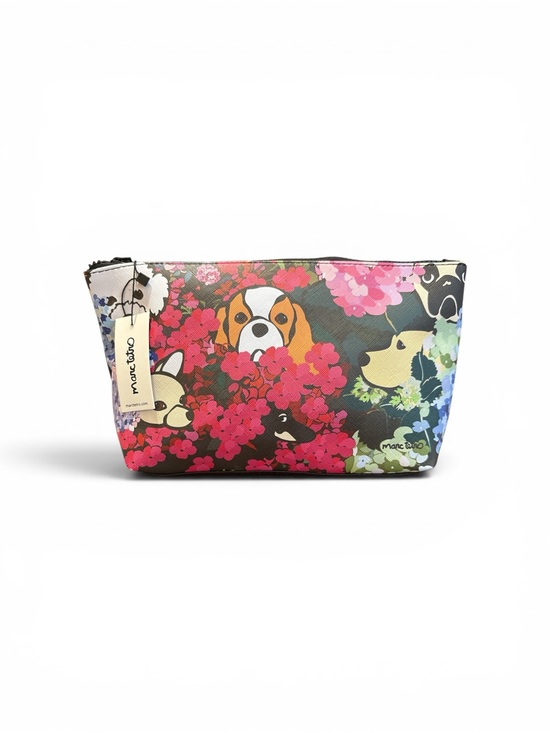Marc Tetro Handbags - Marc Tetro Floral Dog Print Cosmetic Bag - Multicolor NWT